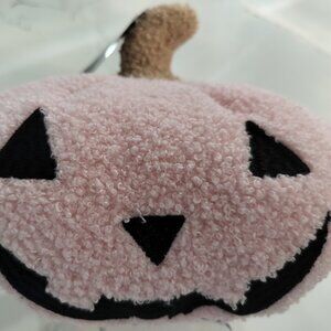 Faux Sherpa Pumpkin Pillow - Pink
